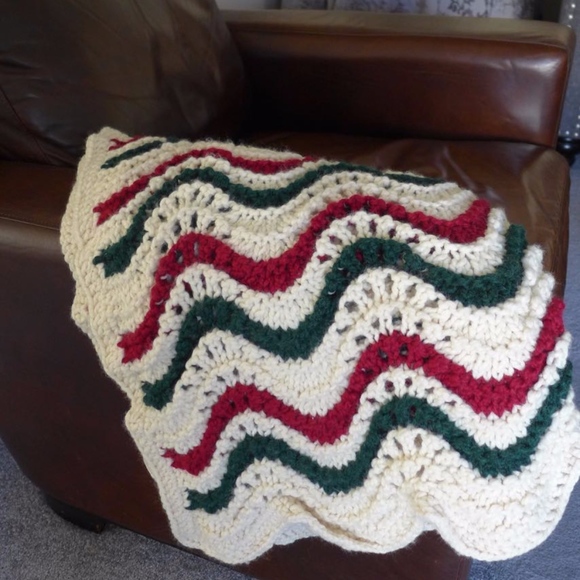 Christmas Holiday SOFT Handmade Afghan - NWOT